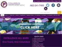 Tablet Screenshot of columbuscityschools.org